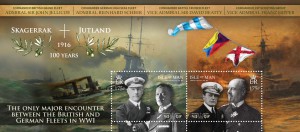 The Jutland Centenary Commemorative stamps. Available from the Isle of Man Post Office. 